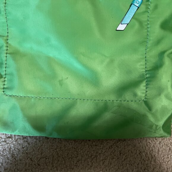 Coach Swingpack, Green Satin - Picture 6 of 11
